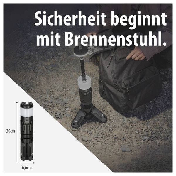 Produktbild: Brennenstuhl 1173740008 UL 400 AT Arbeitsleuchte, Camping-Leuchte 400 lm 540 g Schwarz, Wei&szlig;