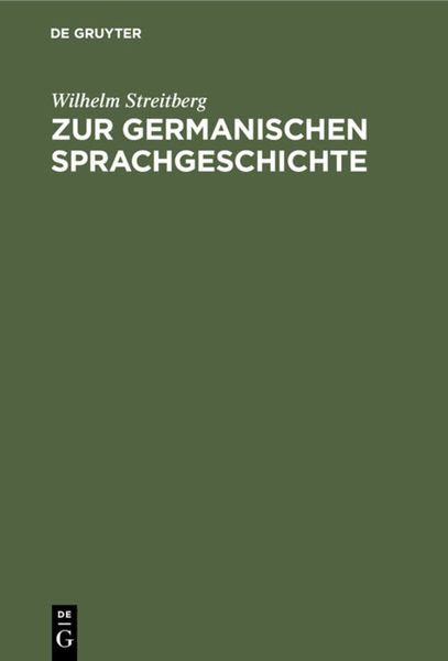Produktbild: Zur germanischen Sprachgeschichte