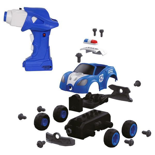 Jamara Polizeiauto First RC Kit 22teilig mit Akkuschrauber
