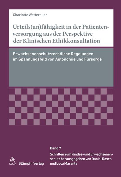 Produktbild: Wetterauer, C: Urteils(un)f&auml;higkeit / Patientenversorgung