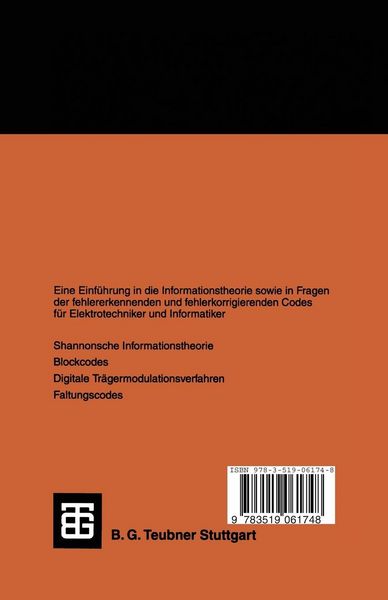Produktbild: Einf&uuml;hrung in die Informations- und Codierungstheorie