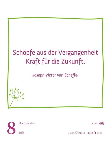 Produktbild: Heute ist dein Tag! Tagesabrei&szlig;kalender 2027 - 313 positive Zitate f&uuml;r 2027