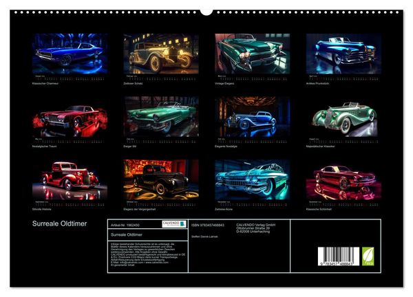 Produktbild: Surreale Oldtimer (hochwertiger Premium Wandkalender 2026 DIN A2 quer), Kunstdruck in Hochglanz