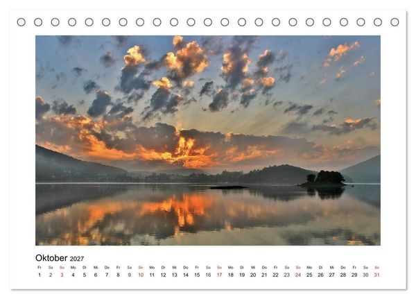 Produktbild: Morgens am Edersee (Tischkalender 2027 DIN A5 quer), CALVENDO Monatskalender