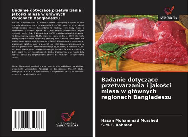 Produktbild: Badanie dotycz&iquest;ce przetwarzania i jako&iquest;ci mi&iquest;sa w g&iquest;&oacute;wnych regionach Bangladeszu