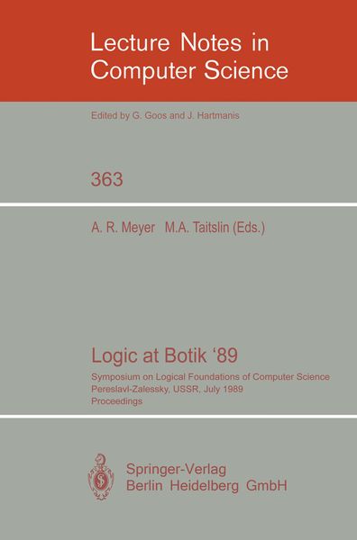 Produktbild: Logic at Botik '89