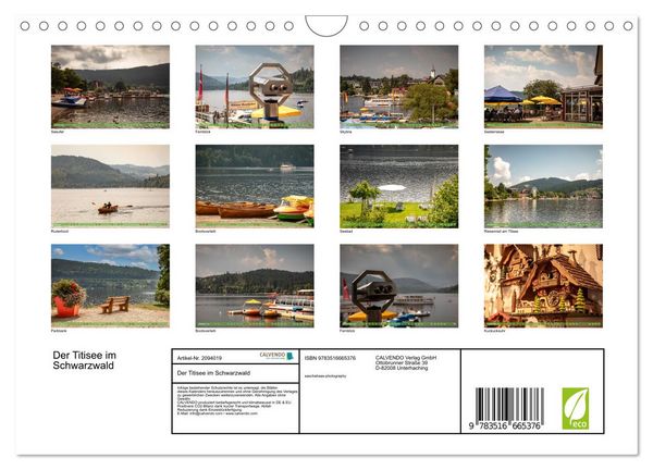 Produktbild: Der Titisee im Schwarzwald (Wandkalender 2026 DIN A4 quer), CALVENDO Monatskalender