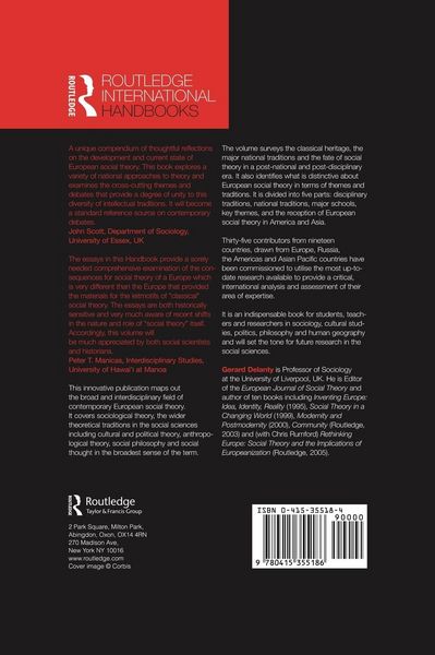 Produktbild: Handbook of Contemporary European Social Theory