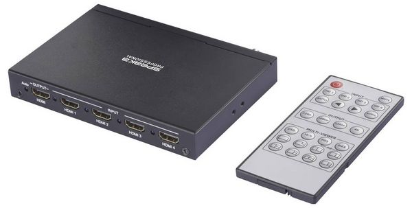Produktbild: SpeaKa Professional SP-HDS-QMV200 4 Port HDMI Quad Multi-Viewer mit Picture in Picture-Funktion 3480 x 2160 Pixel