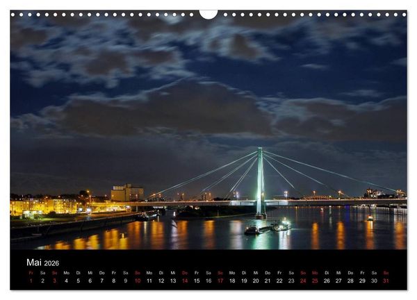 Produktbild: k&ouml;ln dunkelbunt II &ndash; Die Stadt leuchtet! (Wandkalender 2026 DIN A3 quer), CALVENDO Monatskalender