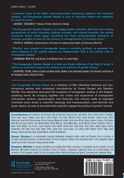 Produktbild: The Transgender Studies Reader