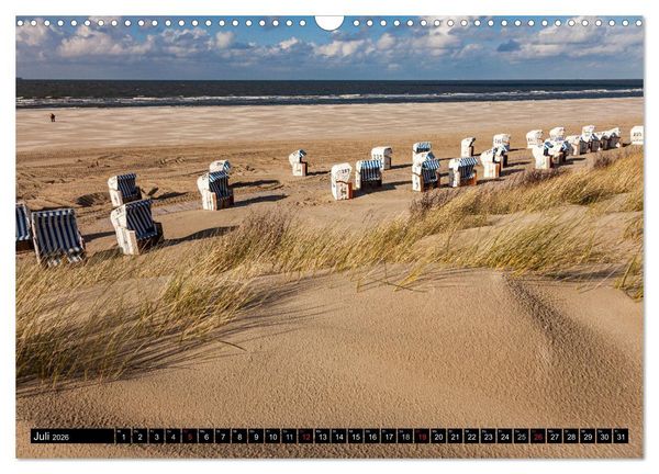 Produktbild: Insel Spiekeroog (Wandkalender 2026 DIN A3 quer), CALVENDO Monatskalender