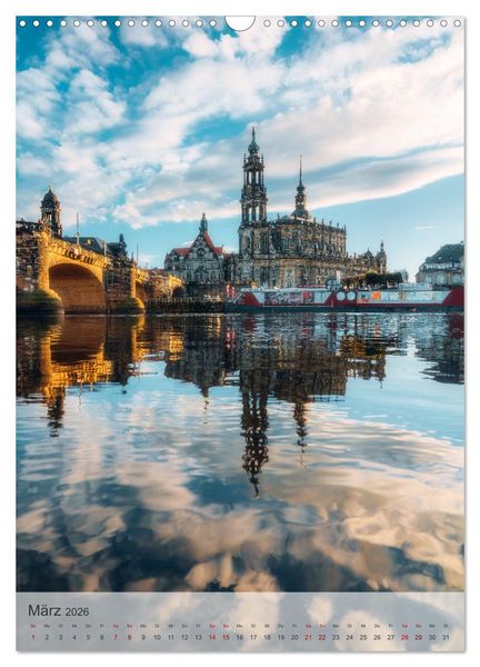 Produktbild: Elbstadt Dresden (Wandkalender 2026 DIN A3 hoch), CALVENDO Monatskalender