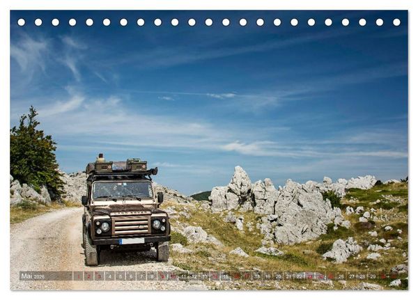 Produktbild: Mit dem 4x4 durch Europa (Tischkalender 2026 DIN A5 quer), CALVENDO Monatskalender