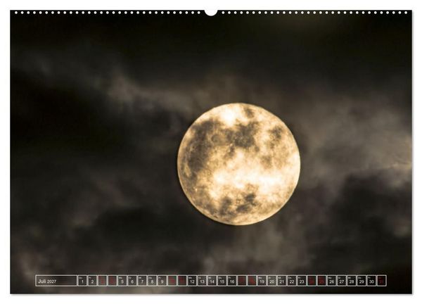 Produktbild: Faszination Mond - der etwas andere Mondkalender (hochwertiger Premium Wandkalender 2027 DIN A2 quer), Kunstdruck in Hochglanz