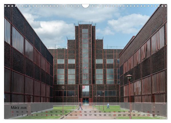 Produktbild: Zeche und Kokerei Zollverein Essen: Industrie-Architektur (Wandkalender 2026 DIN A3 quer), CALVENDO Monatskalender