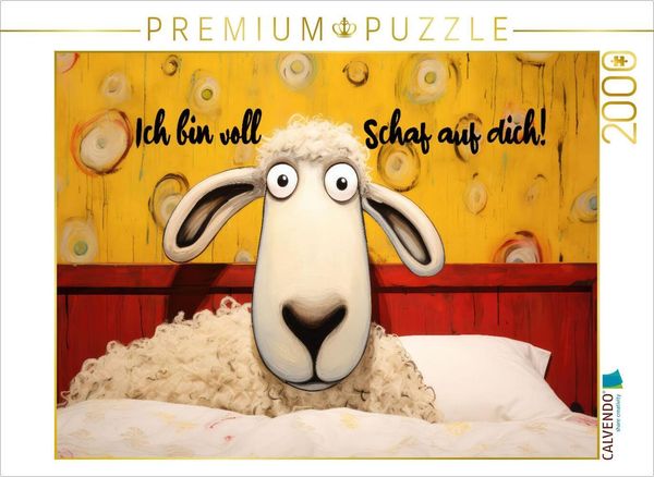 Produktbild: CALVENDO Puzzle Scharfes Schaf | 2000 Teile Lege-Gr&ouml;&szlig;e 90x67cm Foto-Puzzle f&uuml;r gl&uuml;ckliche Stunden