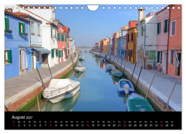 Produktbild: Die bunten H&auml;user von Burano (Wandkalender 2027 DIN A4 quer), CALVENDO Monatskalender