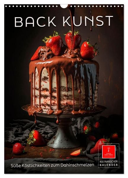 Produktbild: Back Kunst - S&uuml;&szlig;e K&ouml;stlichkeiten zum Dahinschmelzen (Wandkalender 2026 DIN A3 hoch), CALVENDO Monatskalender
