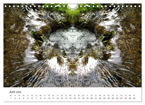 Produktbild: Spiegelwelten - Natur anders sehen (Wandkalender 2026 DIN A4 quer), CALVENDO Monatskalender