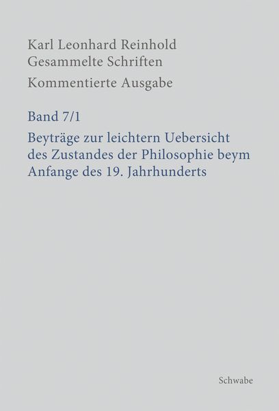 Produktbild: Beytra&uml;ge zur leichtern Uebersicht des Zustandes der Philosophie beym Anfange des 19. Jahrhunderts