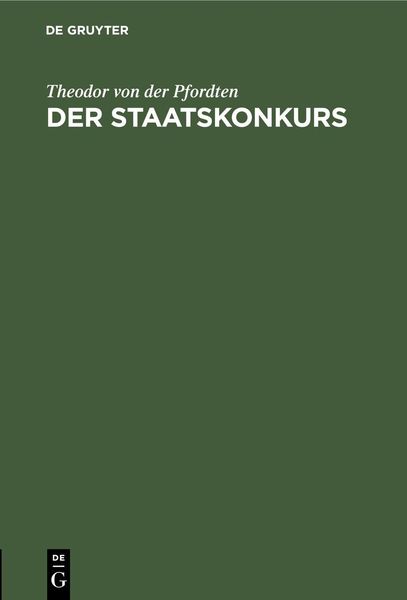 Produktbild: Der Staatskonkurs