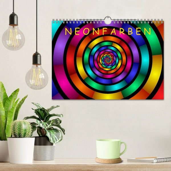 Produktbild: Neonfarben (Wandkalender 2026 DIN A4 quer), CALVENDO Monatskalender