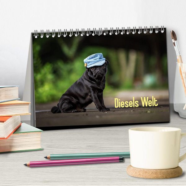 Produktbild: Diesels Welt (Tischkalender 2026 DIN A5 quer), CALVENDO Monatskalender