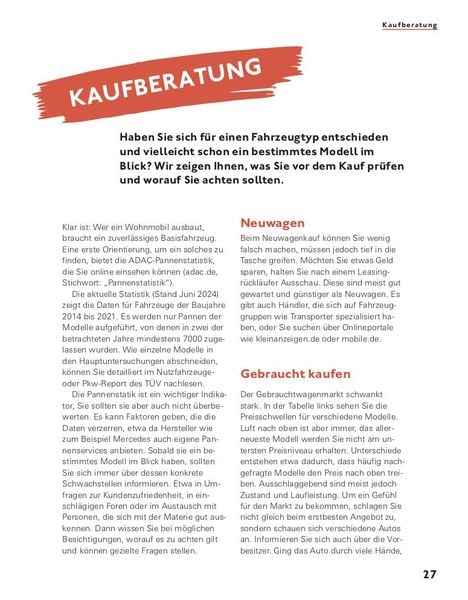 Bau dir deinen Camper