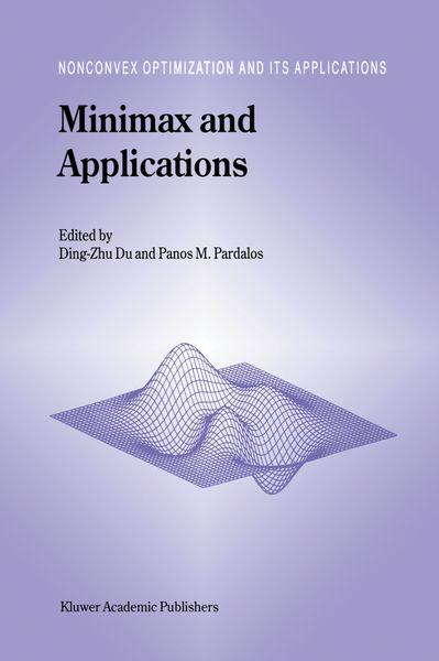 Produktbild: Minimax and Applications