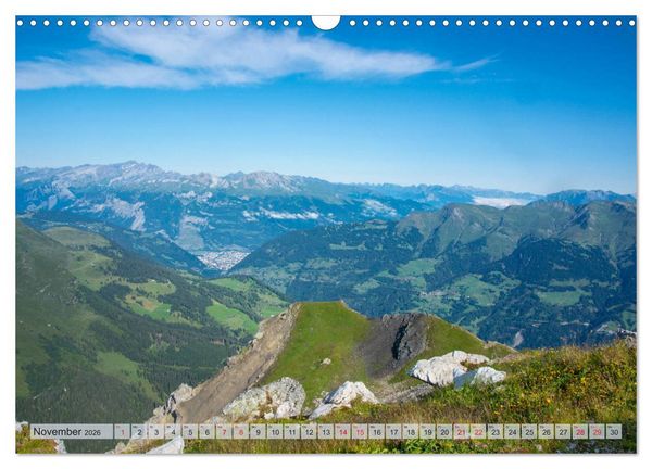 Produktbild: Arosa - Atemberaubende Bergkulissen (Wandkalender 2026 DIN A3 quer), CALVENDO Monatskalender