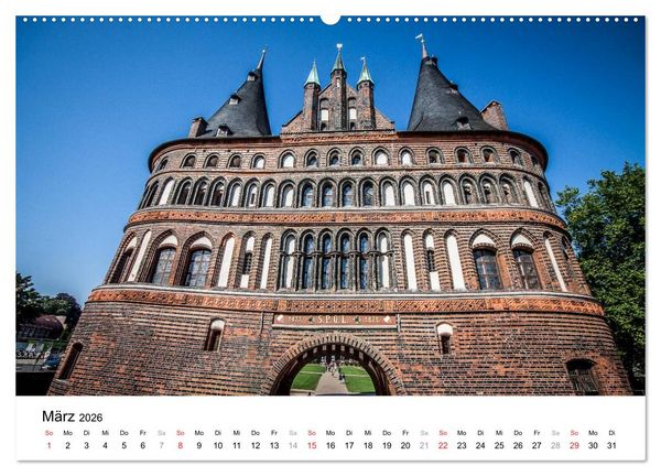 Produktbild: L&uuml;beck - Das Tor zur Ostsee (hochwertiger Premium Wandkalender 2026 DIN A2 quer), Kunstdruck in Hochglanz