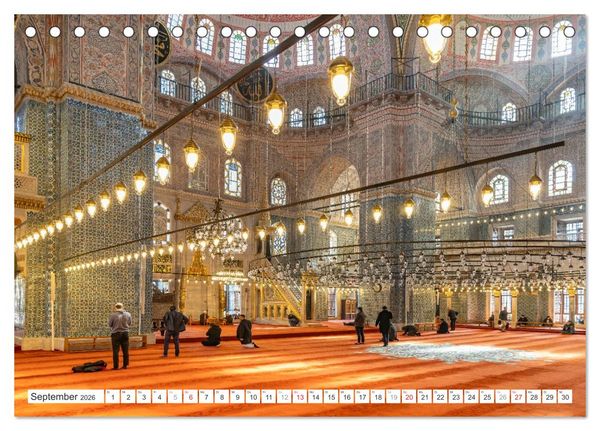 Produktbild: Istanbul - Faszination Moschee (Tischkalender 2026 DIN A5 quer), CALVENDO Monatskalender