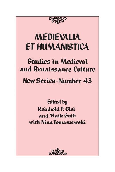 Produktbild: Medievalia et Humanistica, No. 43