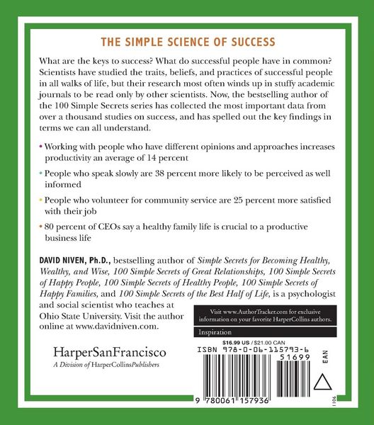 Produktbild: The 100 Simple Secrets of Successful People