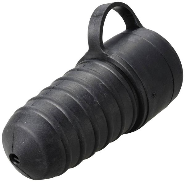 Produktbild: Sygonix SY-5806882 Schutzkontaktkupplung Gummi 250 V/AC Schwarz IP44