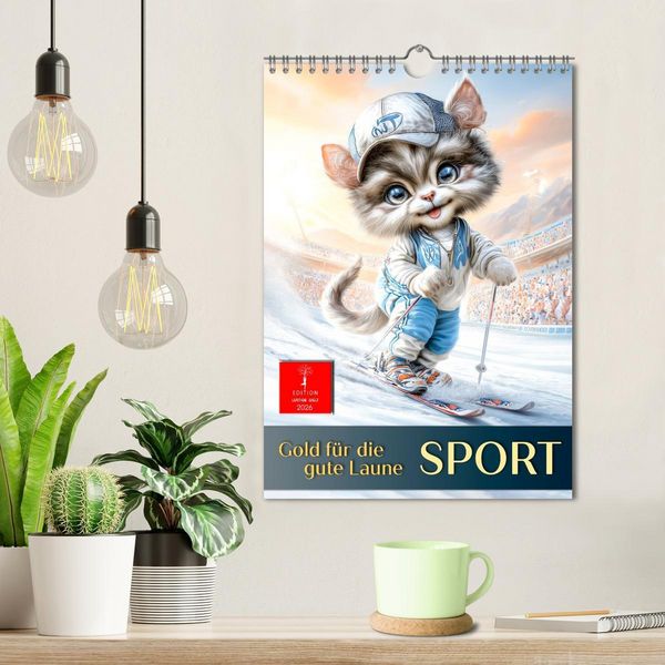 Produktbild: Sport, Gold f&uuml;r die gute Laune (Wandkalender 2026 DIN A4 hoch), CALVENDO Monatskalender