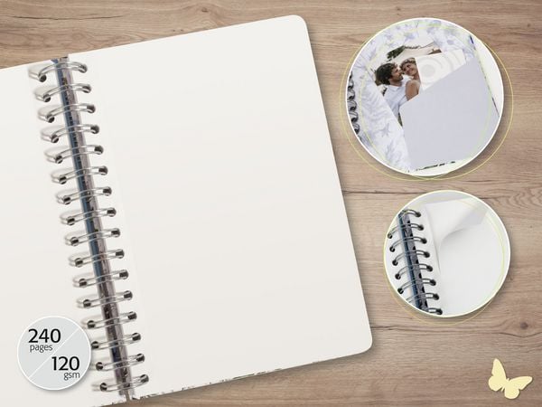 Produktbild: SIGEL JN656 Spiral-Notizbuch Jolie, Eucalyptus Day, ca. A5, blanko