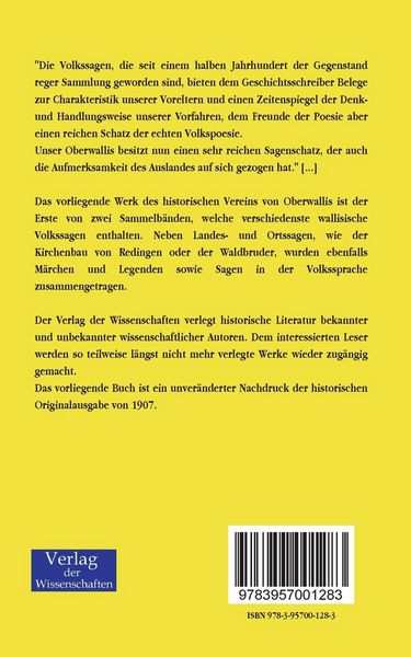 Produktbild: Walliser Sagen