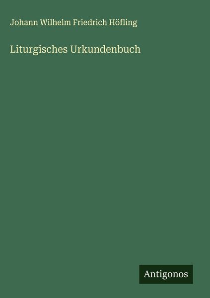 Produktbild: Liturgisches Urkundenbuch