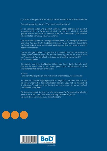 Produktbild: Ein ziemlich anderes Buch &uuml;ber Griechische Landschildkr&ouml;ten (&Ouml;stliche Unterart, Thb)