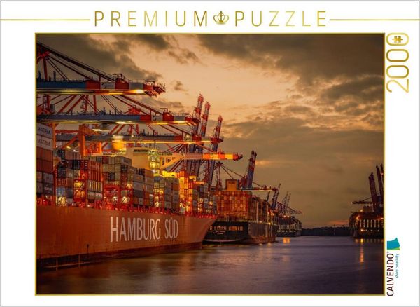 CALVENDO Puzzle Containerschiff Hamburg Süd und MSC Irene | 2000 Teile Lege-Größe 90 × 67 cm Foto-Puzzle für glückliche Stunden