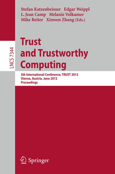 Produktbild: Trust and Trustworthy Computing