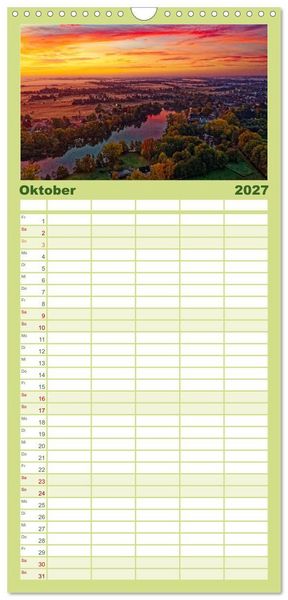 Produktbild: Familienplaner 2027 - Hamburg: Vier- und Marschlande mit 5 Spalten (Wandkalender, 21 x 45 cm) CALVENDO