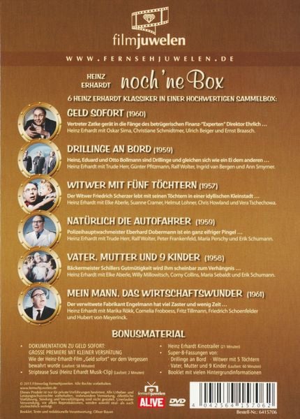 Produktbild: Heinz Erhardt - noch 'ne Box [6 DVDs]