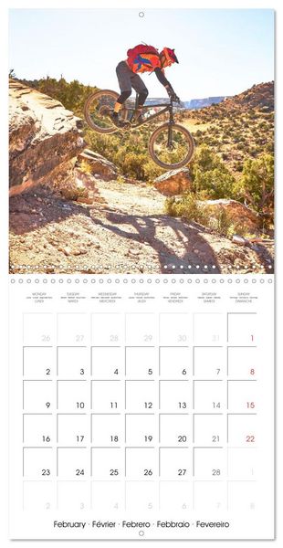 Produktbild: &Eacute;dition Sport fun : VTT - par monts et par vaux (Calendrier mural carr&eacute; 2026 30x30 cm) Calendrier double avec une page pour vos prises de notes