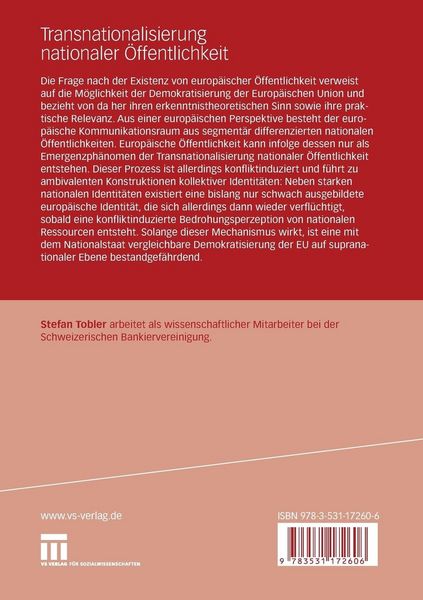 Produktbild: Transnationalisierung nationaler &Ouml;ffentlichkeit