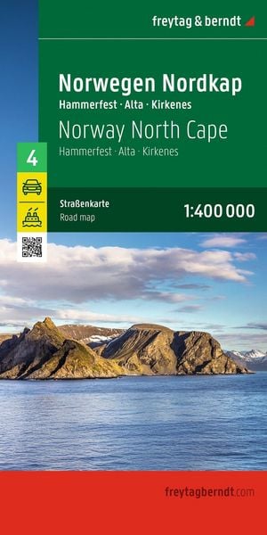 Produktbild: Freytag & berndt Stra&szlig;enkarte Norwegen Nordkap, Hammerfest - Alta - Kirkenes 1:400.000