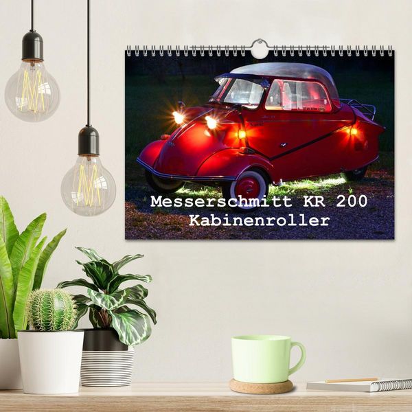 Produktbild: Messerschmitt KR 200 Kabinenroller (Wandkalender 2026 DIN A4 quer), CALVENDO Monatskalender