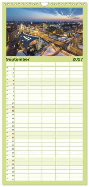 Produktbild: Familienplaner 2027 - Helsinki - Eine wundersch&ouml;ne Reise in die finnische Hauptstadt. mit 5 Spalten (Wandkalender, 21 x 45 cm) CALVENDO